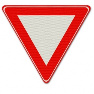 VERKEERSBORD B06 – VOORRANG VERLENEN